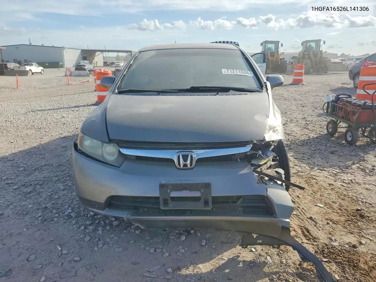 2006 HONDA CIVIC VIN 1HGFA16526L141306 — фото 5