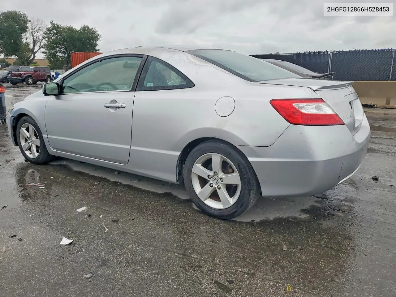 2006 HONDA CIVIC VIN 2HGFG12866H528453 — фото 2