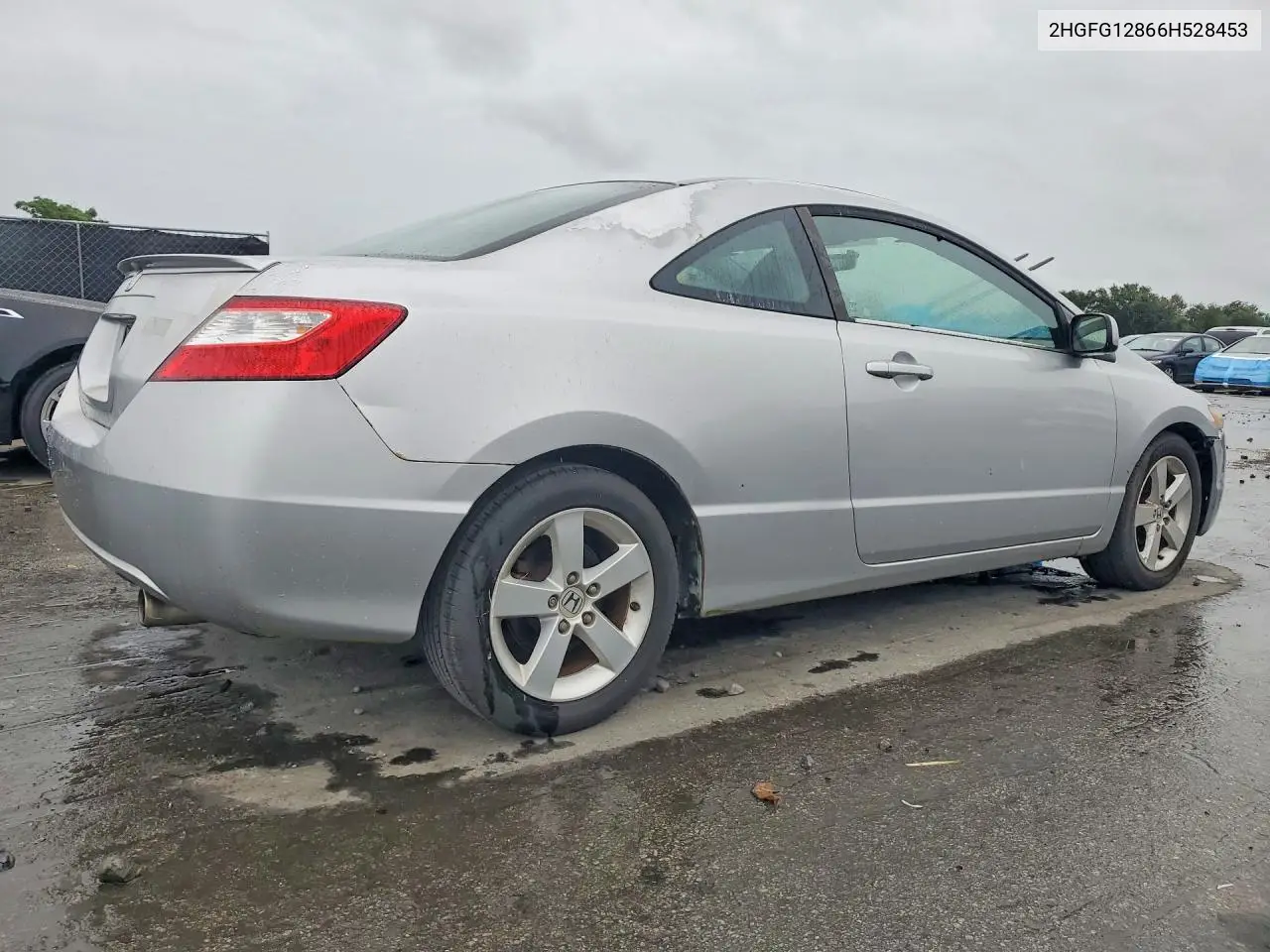 2006 HONDA CIVIC VIN 2HGFG12866H528453 — фото 3