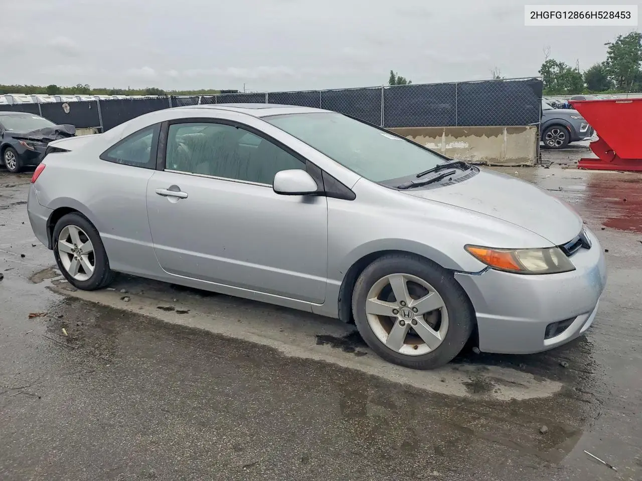 2006 HONDA CIVIC VIN 2HGFG12866H528453 — фото 4