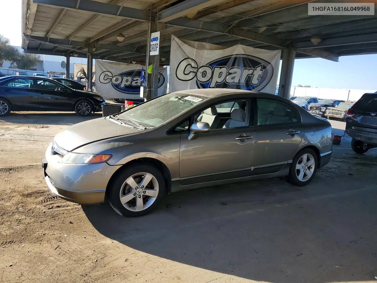 HONDA CIVIC 2006, VIN 1HGFA16816L049968