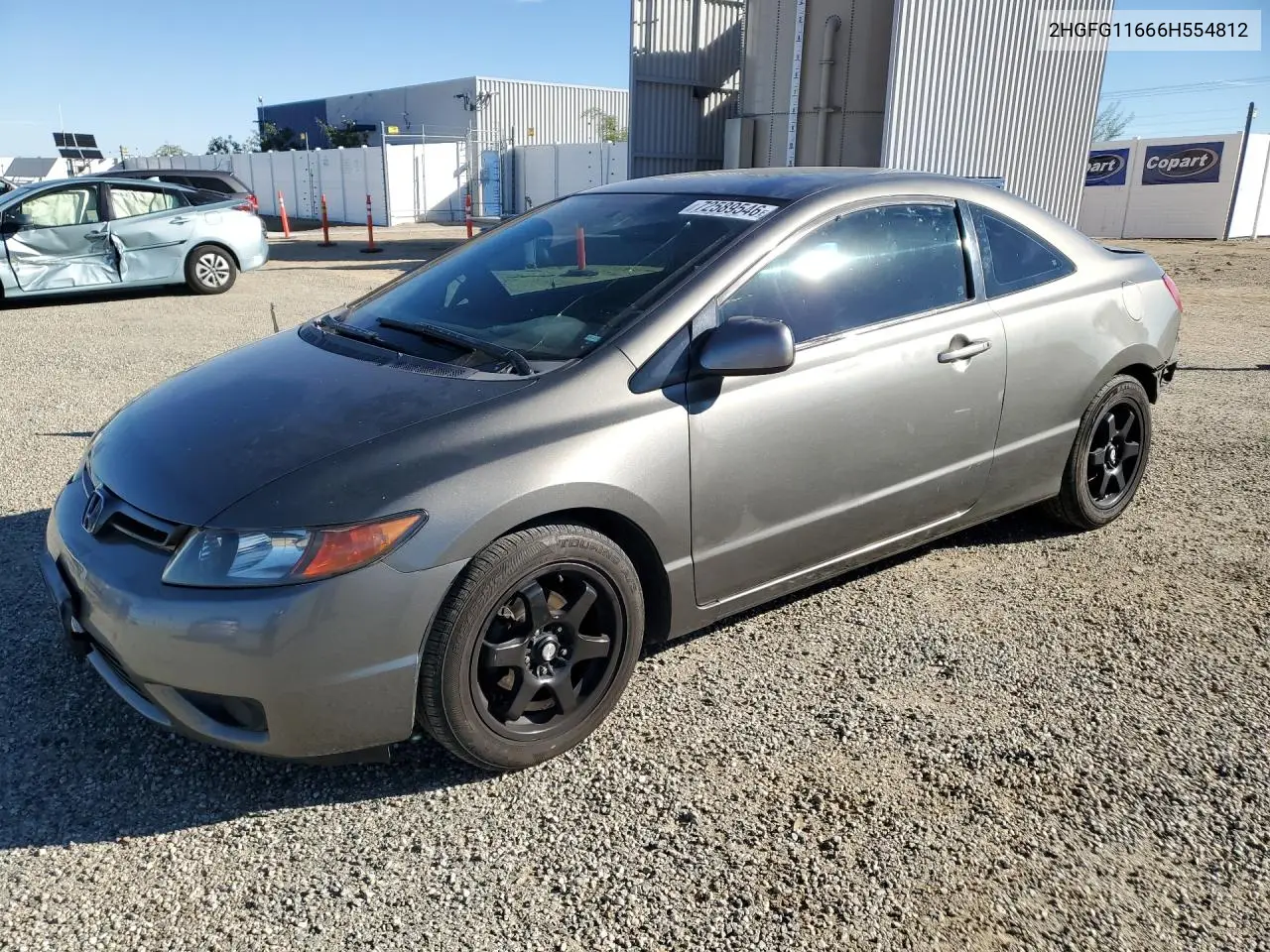 HONDA CIVIC 2006, VIN 2HGFG11666H554812