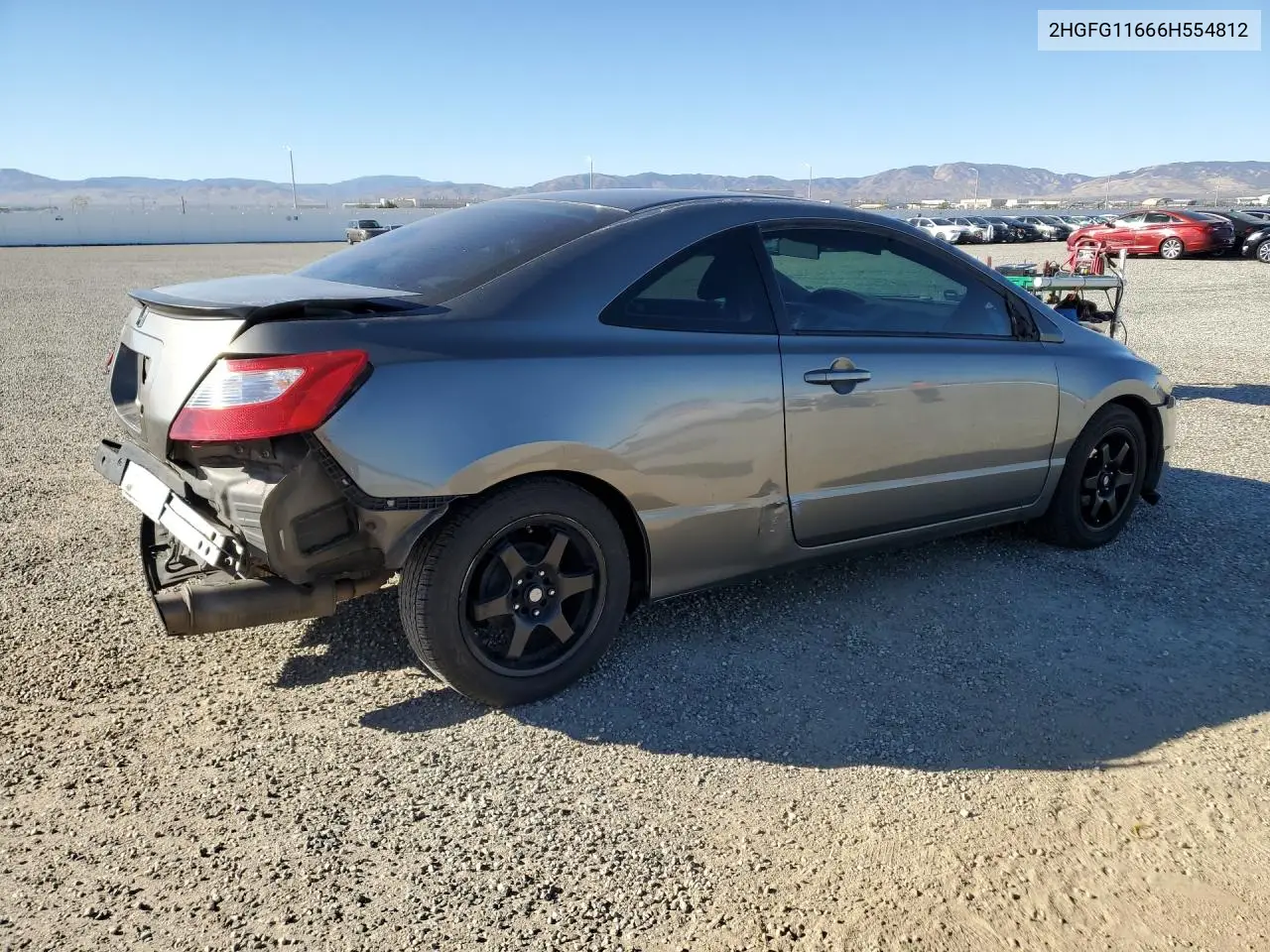 2006 HONDA CIVIC VIN 2HGFG11666H554812 — фото 3