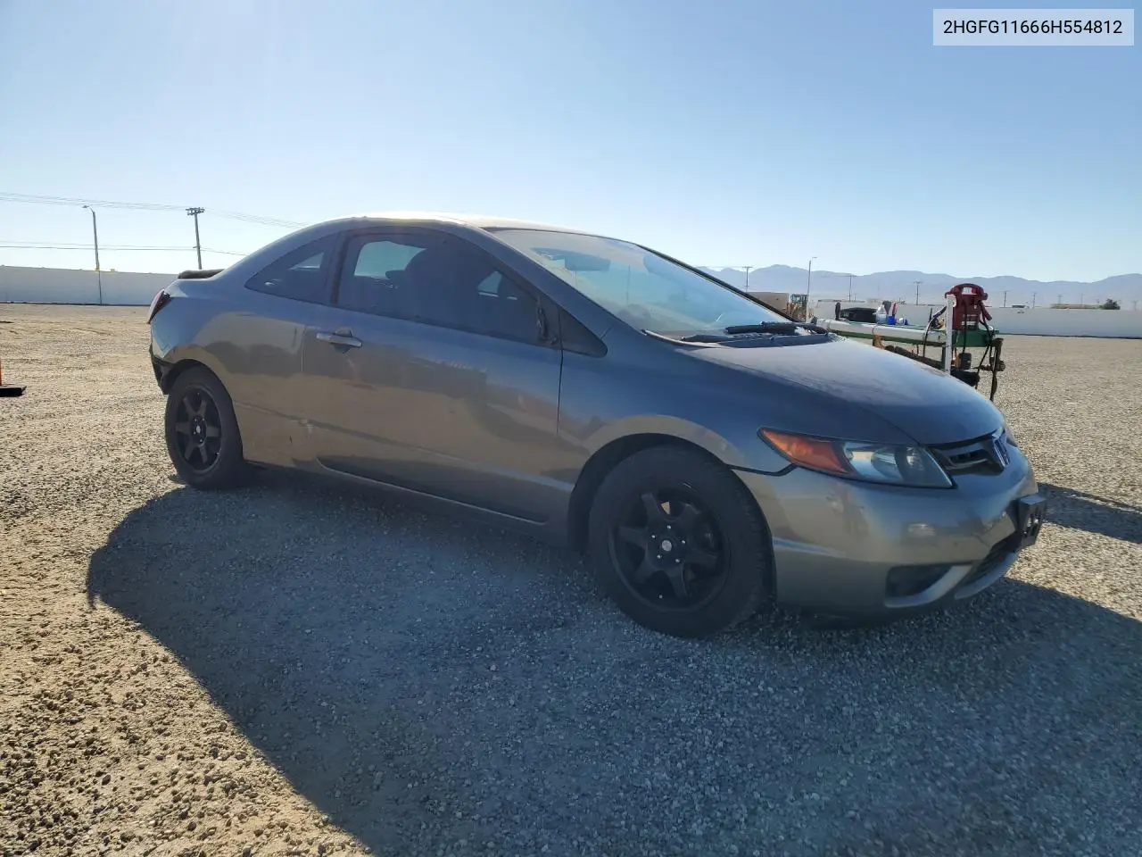 2006 HONDA CIVIC VIN 2HGFG11666H554812 — фото 4