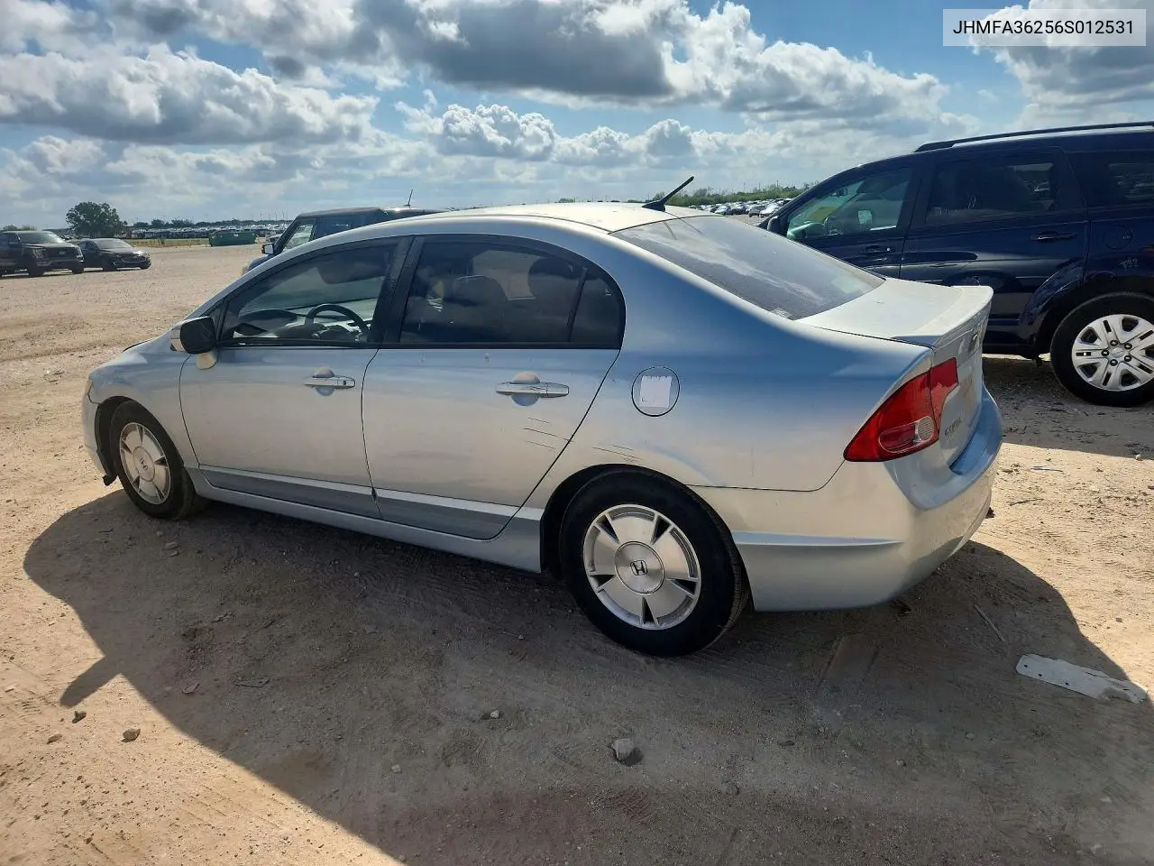 2006 HONDA CIVIC VIN JHMFA36256S012531 — фото 2