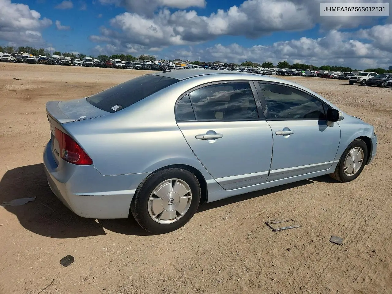 2006 HONDA CIVIC VIN JHMFA36256S012531 — фото 3