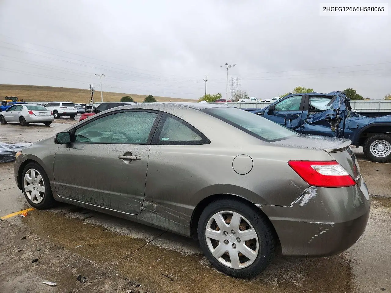 HONDA CIVIC 2006, VIN 2HGFG12666H580065