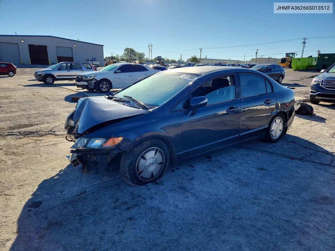 HONDA CIVIC 2006, VIN JHMFA36266S013512