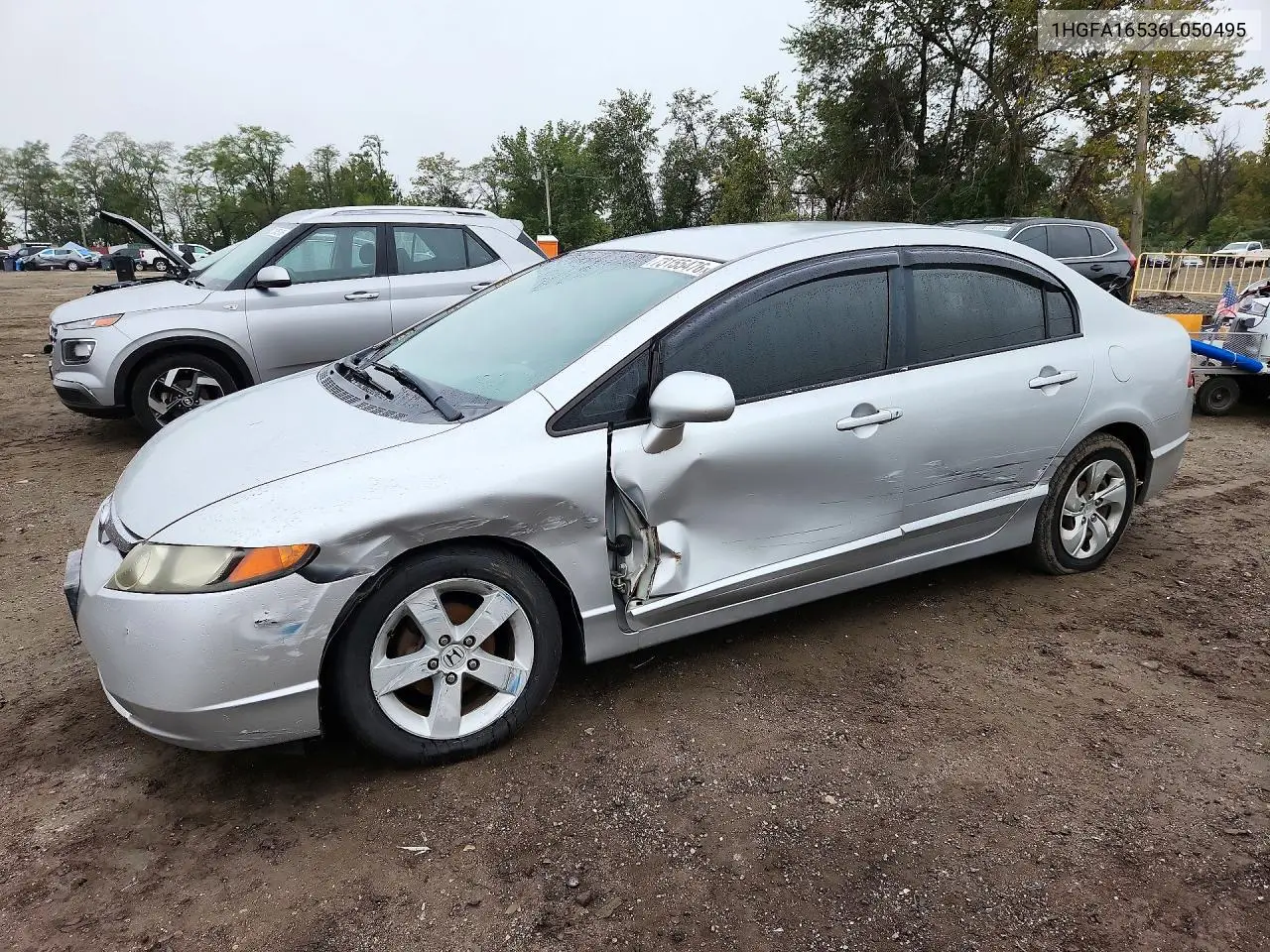 HONDA CIVIC 2006, VIN 1HGFA16536L050495