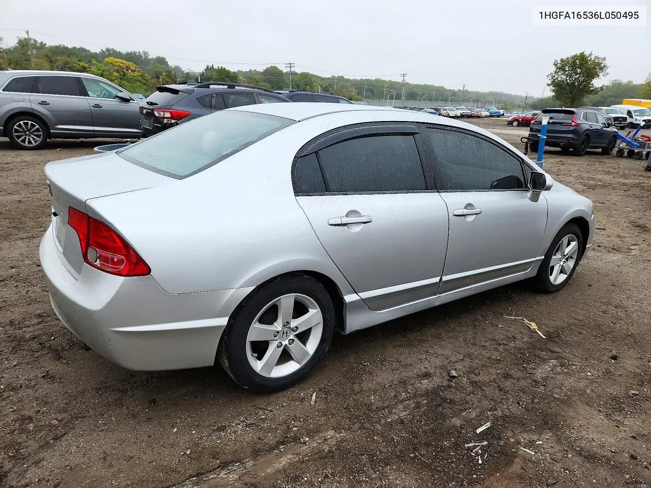2006 HONDA CIVIC VIN 1HGFA16536L050495 — фото 3