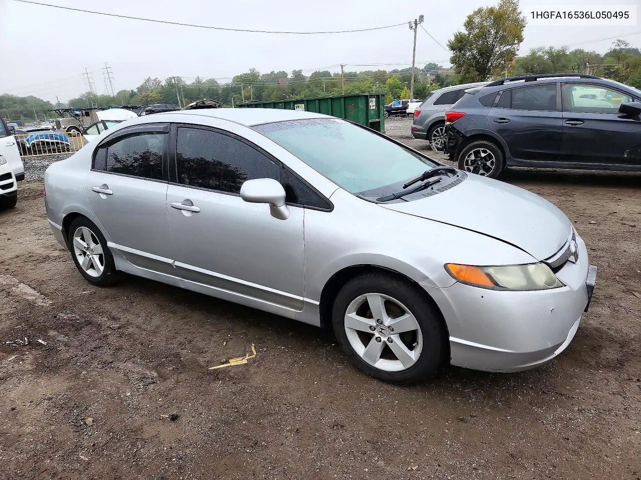 2006 HONDA CIVIC VIN 1HGFA16536L050495 — фото 4