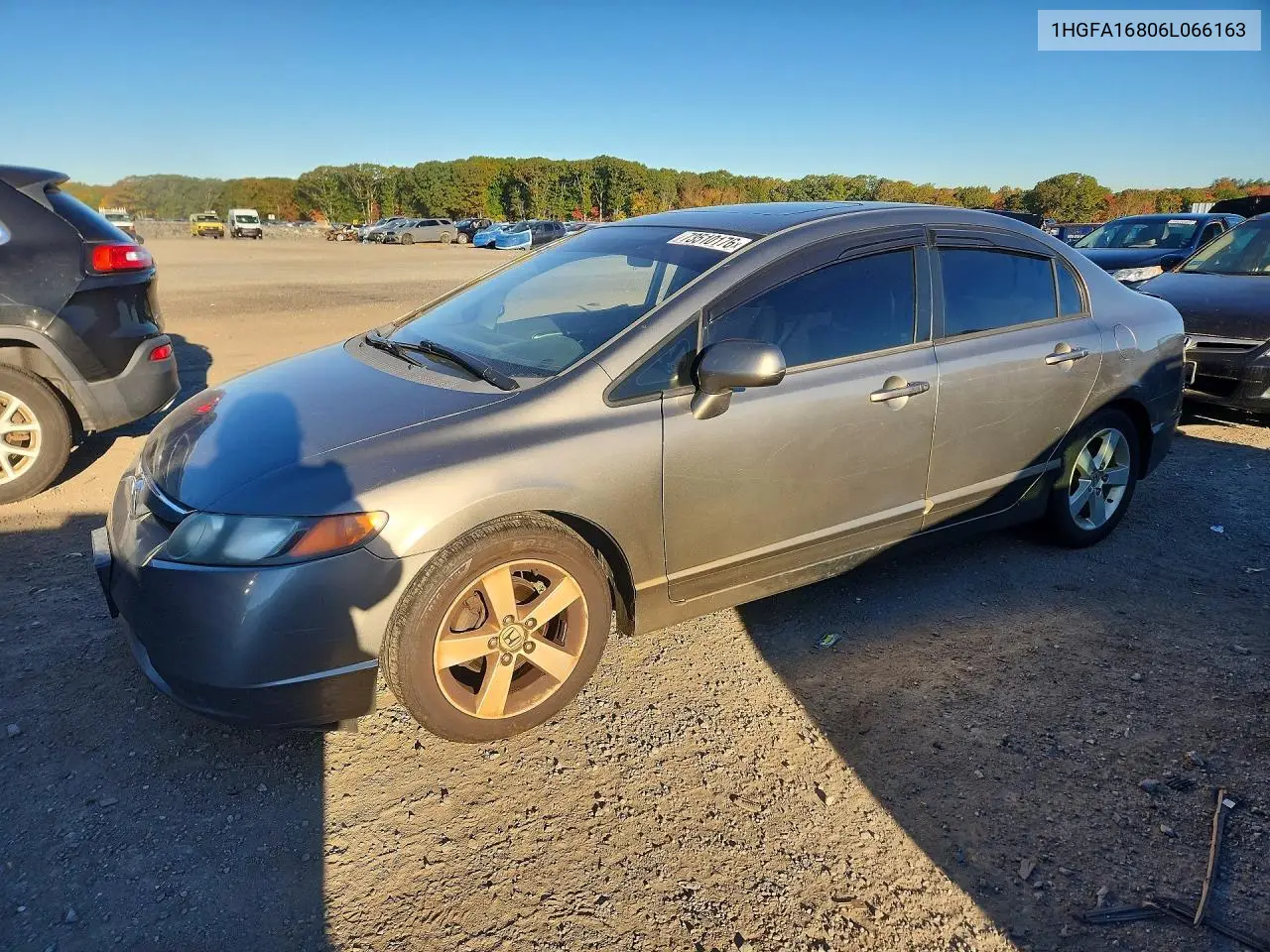 HONDA CIVIC 2006, VIN 1HGFA16806L066163