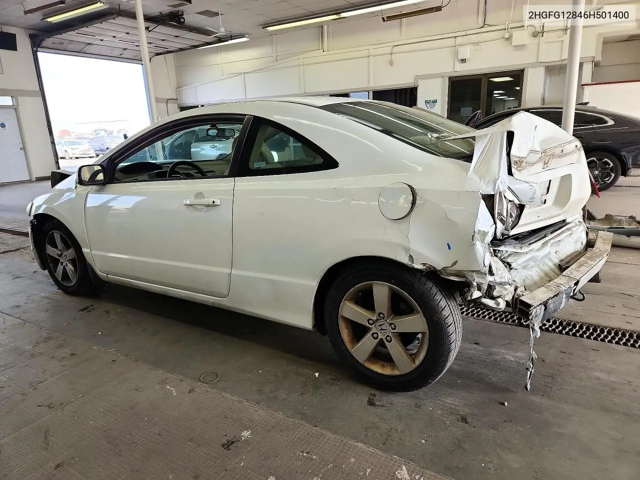 2006 HONDA CIVIC VIN 2HGFG12846H501400 — фото 2