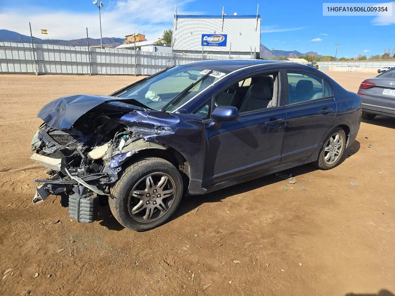 HONDA CIVIC 2006, VIN 1HGFA16506L009354