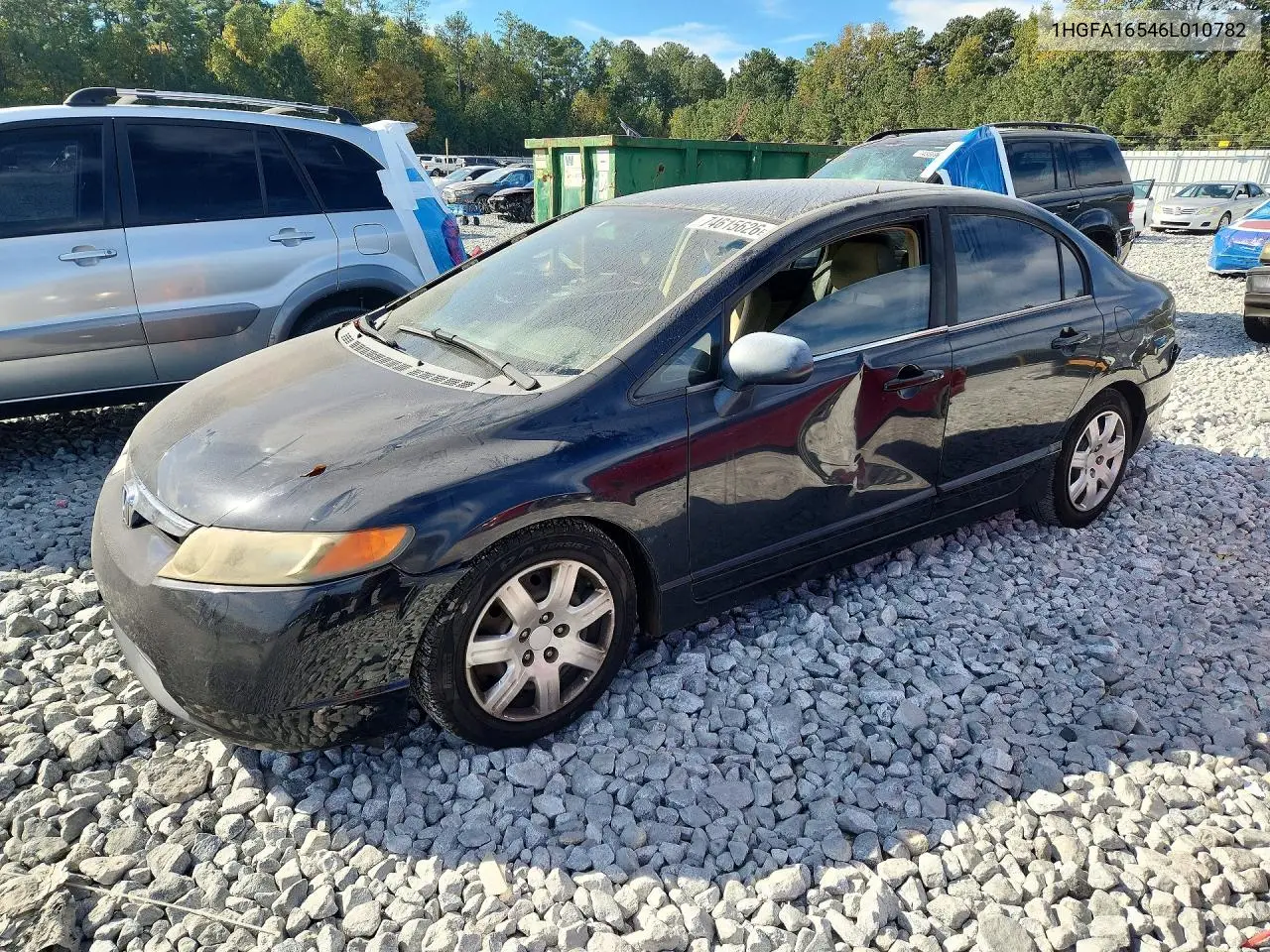 HONDA CIVIC 2006, VIN 1HGFA16546L010782