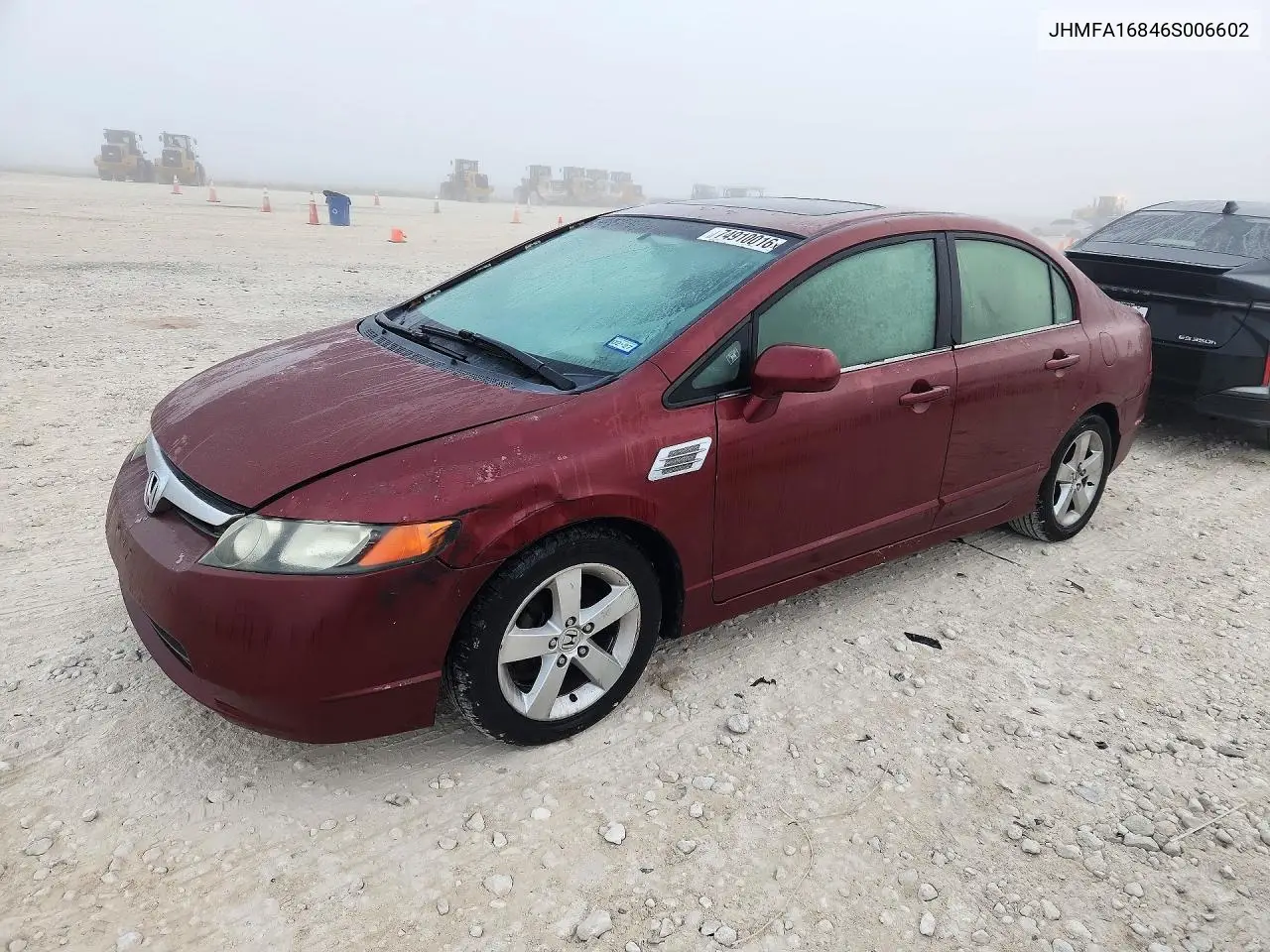 HONDA CIVIC 2006, VIN JHMFA16846S006602