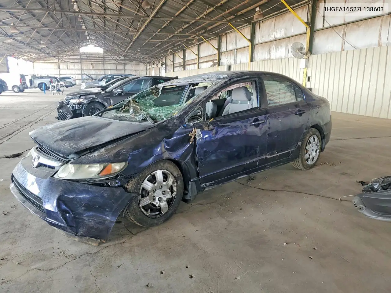 HONDA CIVIC 2007, VIN 1HGFA16527L138603