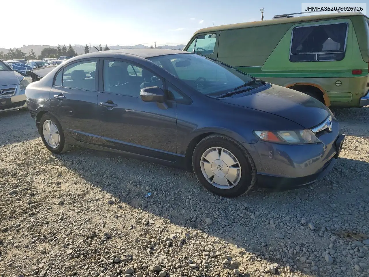 2007 HONDA CIVIC VIN JHMFA36207S026726 — фото 4