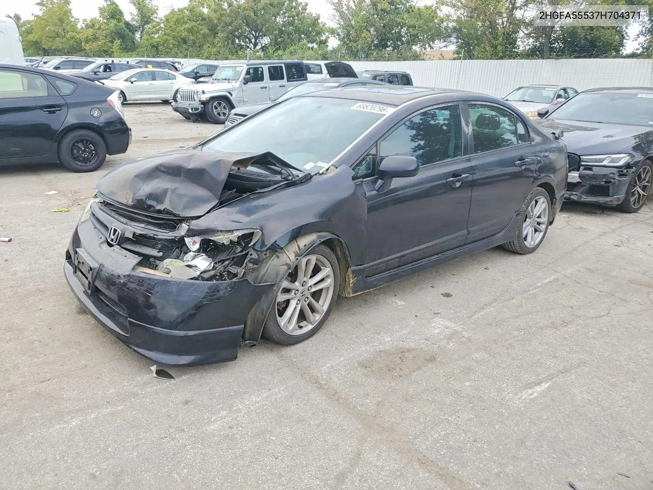 HONDA CIVIC 2007, VIN 2HGFA55537H704371
