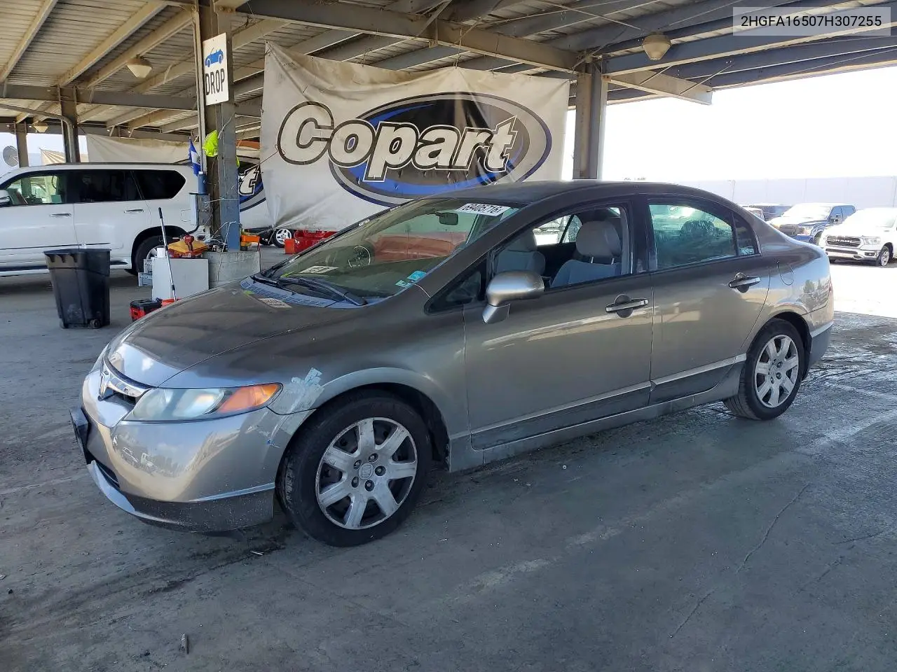 HONDA CIVIC 2007, VIN 2HGFA16507H307255