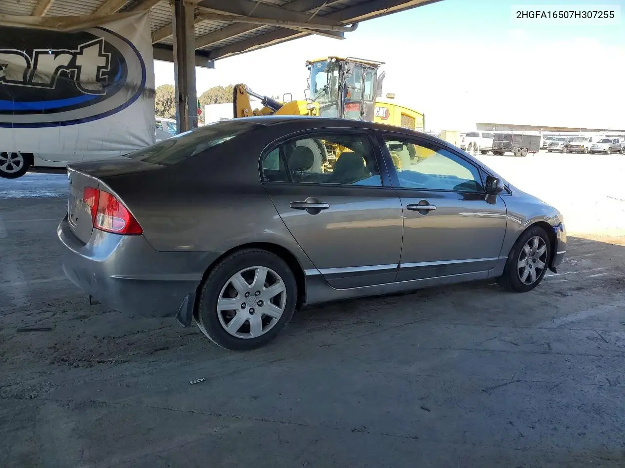 2007 HONDA CIVIC VIN 2HGFA16507H307255 — фото 3