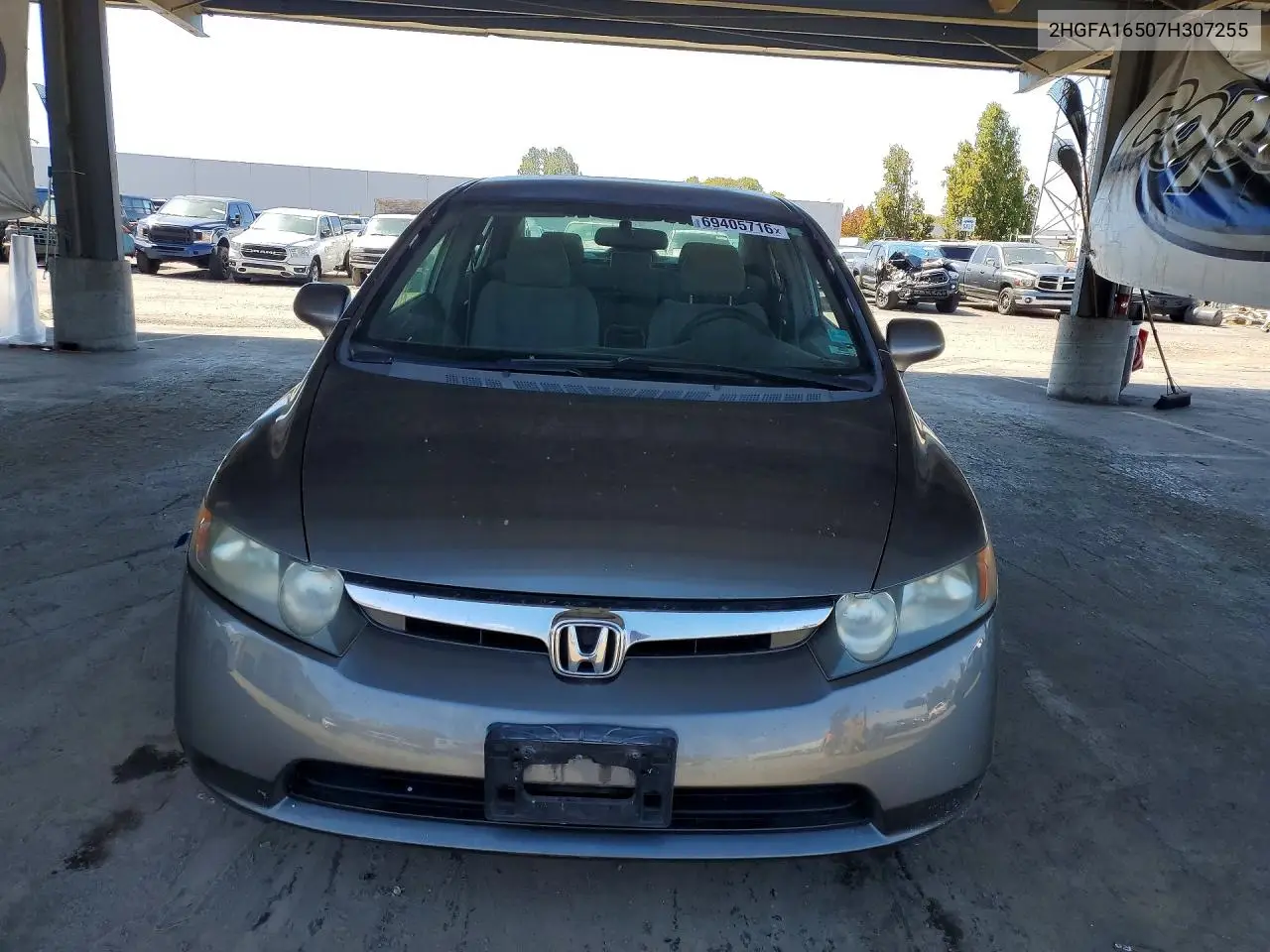 2007 HONDA CIVIC VIN 2HGFA16507H307255 — фото 5
