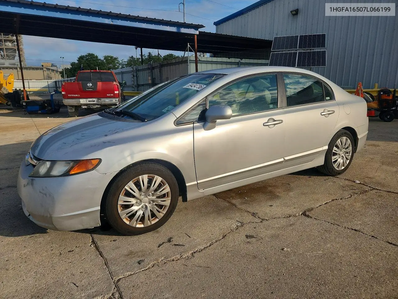 HONDA CIVIC 2007, VIN 1HGFA16507L066199