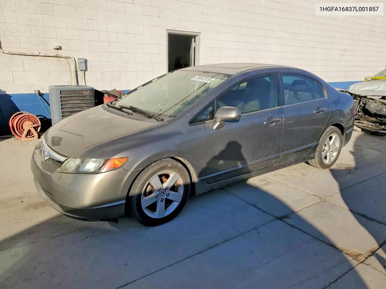 HONDA CIVIC 2007, VIN 1HGFA16837L001857