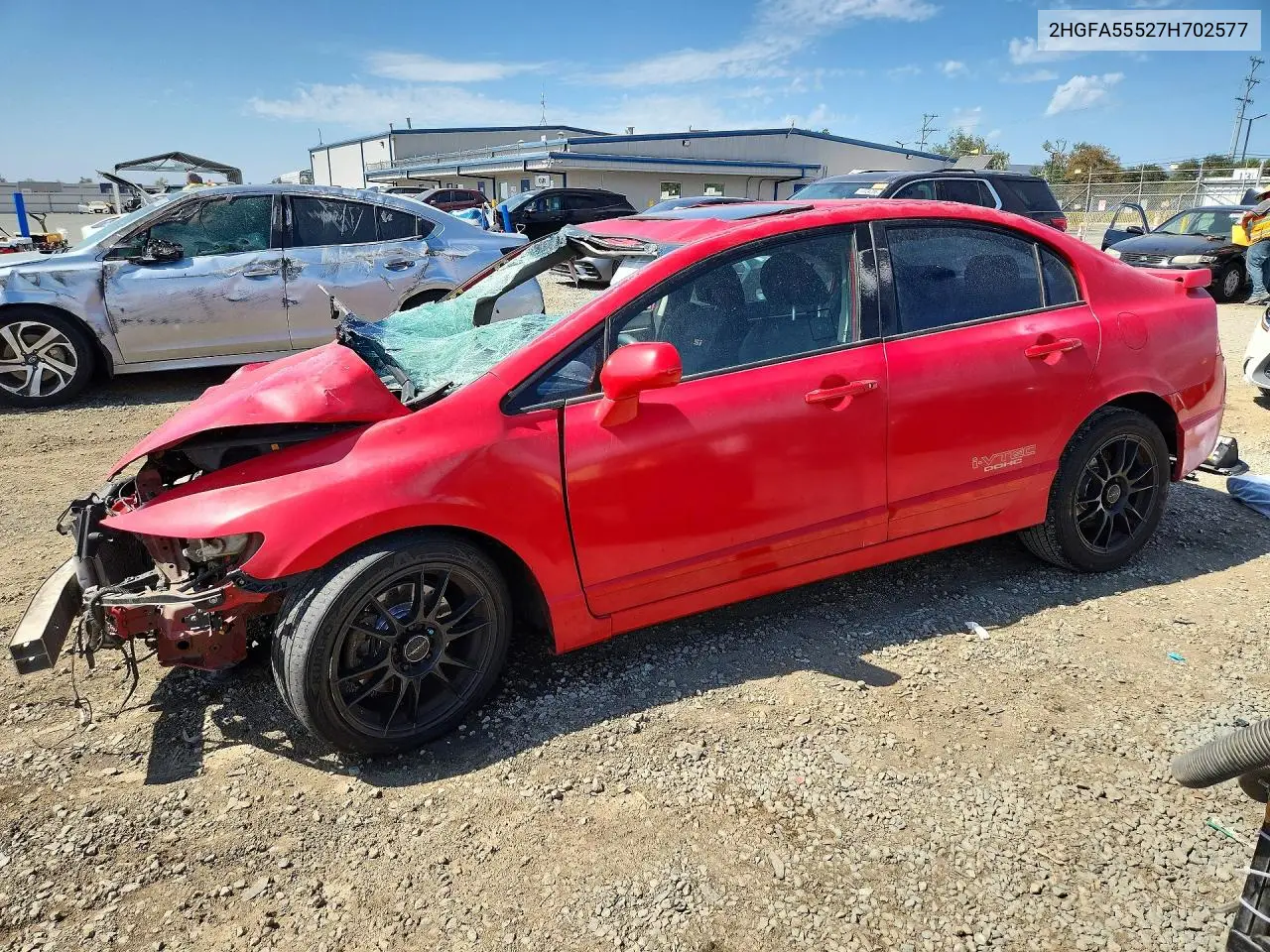 HONDA CIVIC 2007, VIN 2HGFA55527H702577