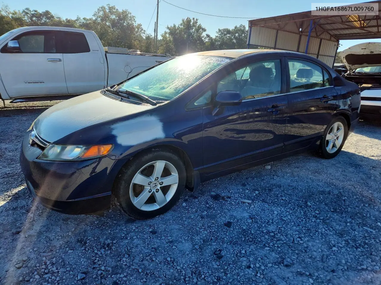 HONDA CIVIC 2007, VIN 1HGFA16867L009760