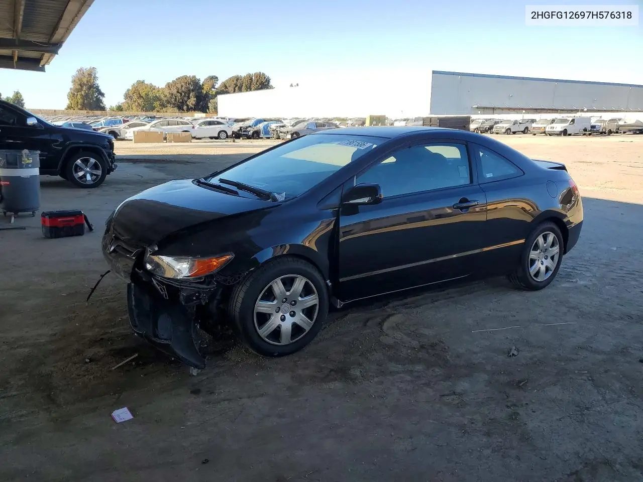 HONDA CIVIC 2007, VIN 2HGFG12697H576318