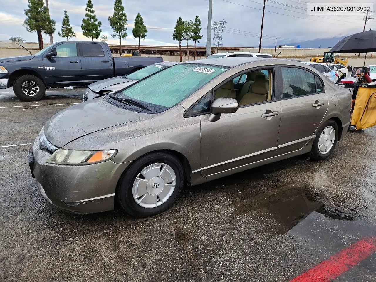 HONDA CIVIC 2007, VIN JHMFA36207S013992
