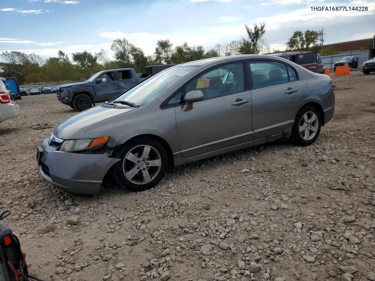 HONDA CIVIC 2007, VIN 1HGFA16877L144228