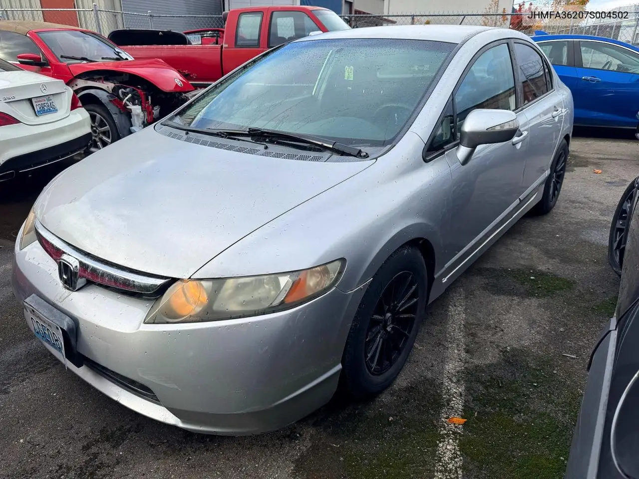 2007 HONDA CIVIC VIN JHMFA36207S004502 — фото 2