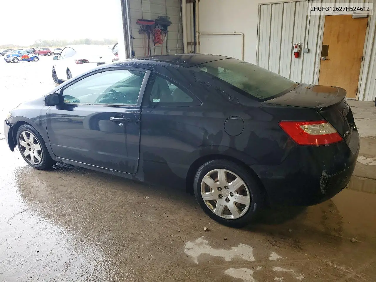 2007 HONDA CIVIC VIN 2HGFG12627H524612 — фото 2