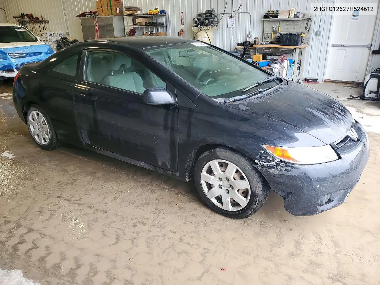 2007 HONDA CIVIC VIN 2HGFG12627H524612 — фото 4