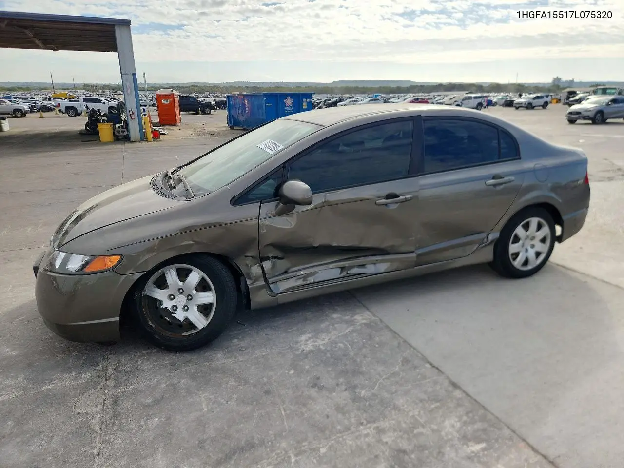 HONDA CIVIC 2007, VIN 1HGFA15517L075320