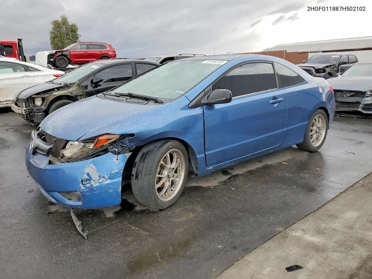 HONDA CIVIC 2007, VIN 2HGFG11887H502102