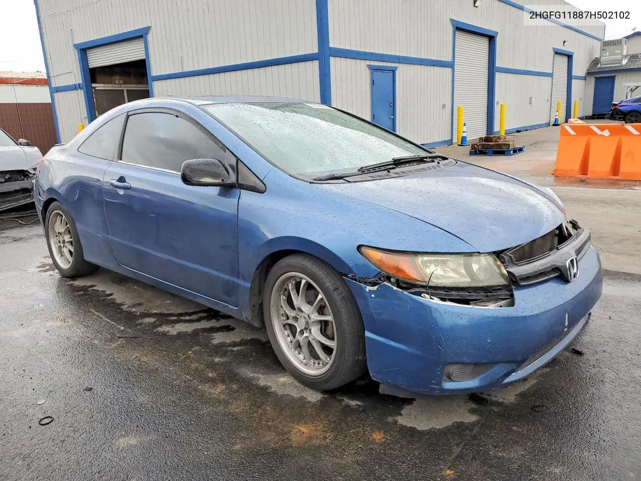 2007 HONDA CIVIC VIN 2HGFG11887H502102 — фото 4