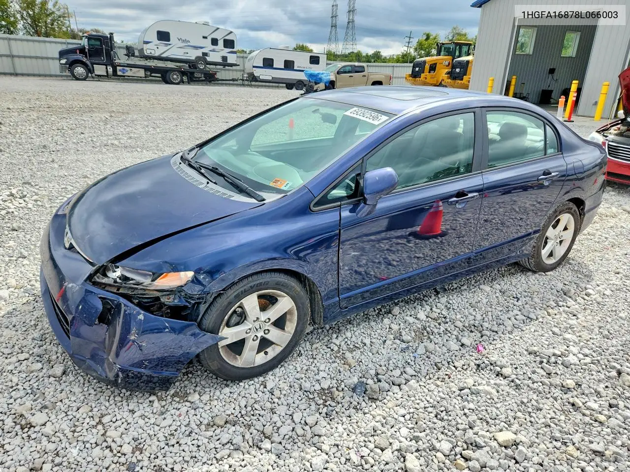 HONDA CIVIC 2008, VIN 1HGFA16878L066003
