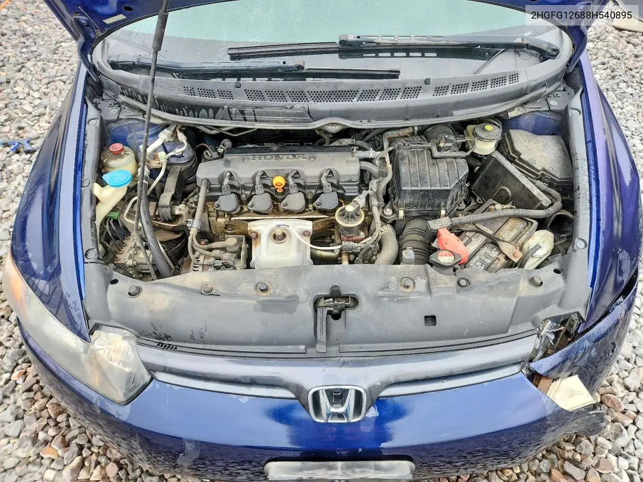 2008 HONDA CIVIC VIN 2HGFG12688H540895 — фото 3