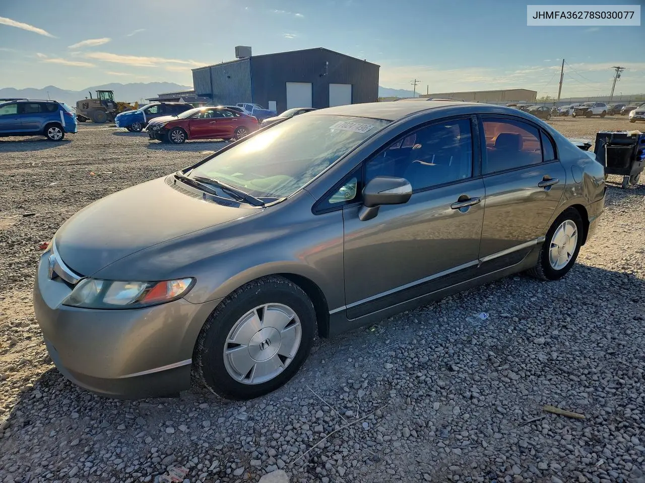 HONDA CIVIC 2008, VIN JHMFA36278S030077