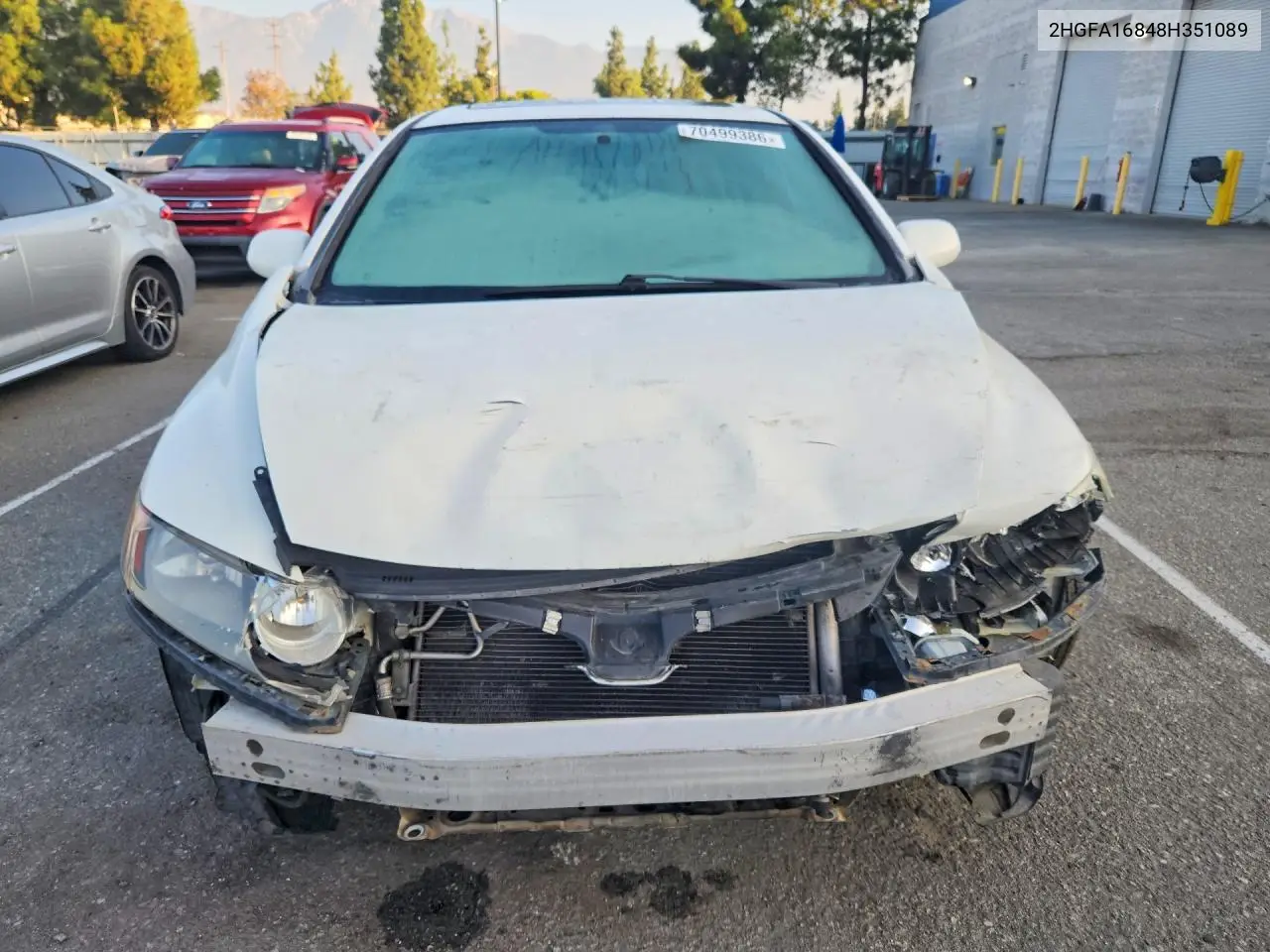 2008 HONDA CIVIC VIN 2HGFA16848H351089 — фото 5