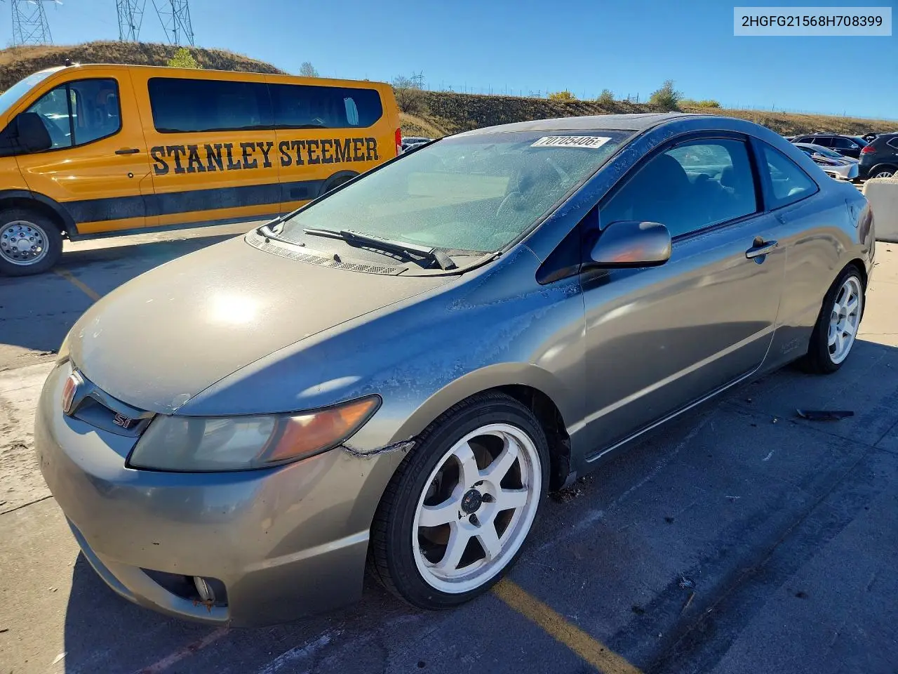 HONDA CIVIC 2008, VIN 2HGFG21568H708399