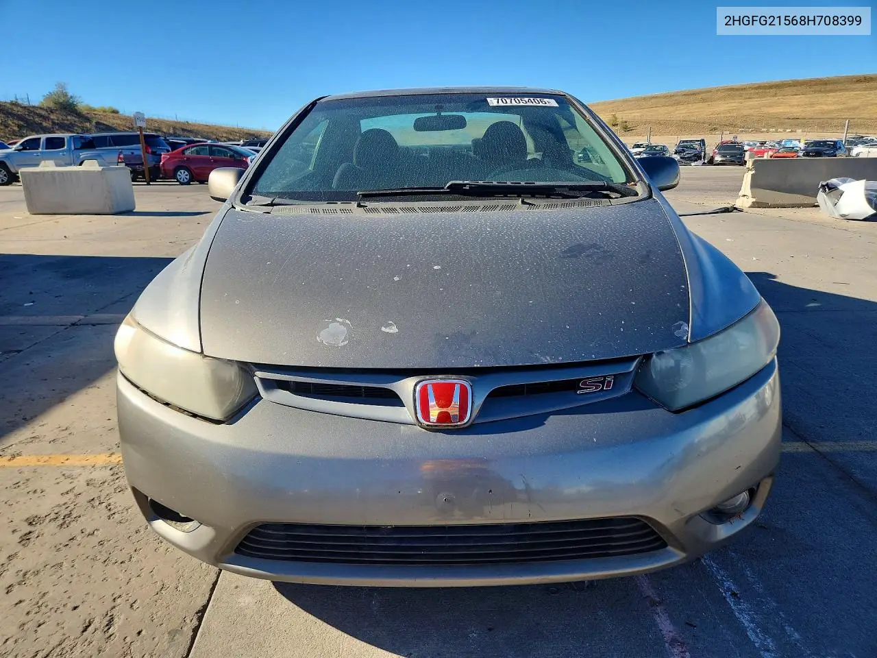 2008 HONDA CIVIC VIN 2HGFG21568H708399 — фото 5