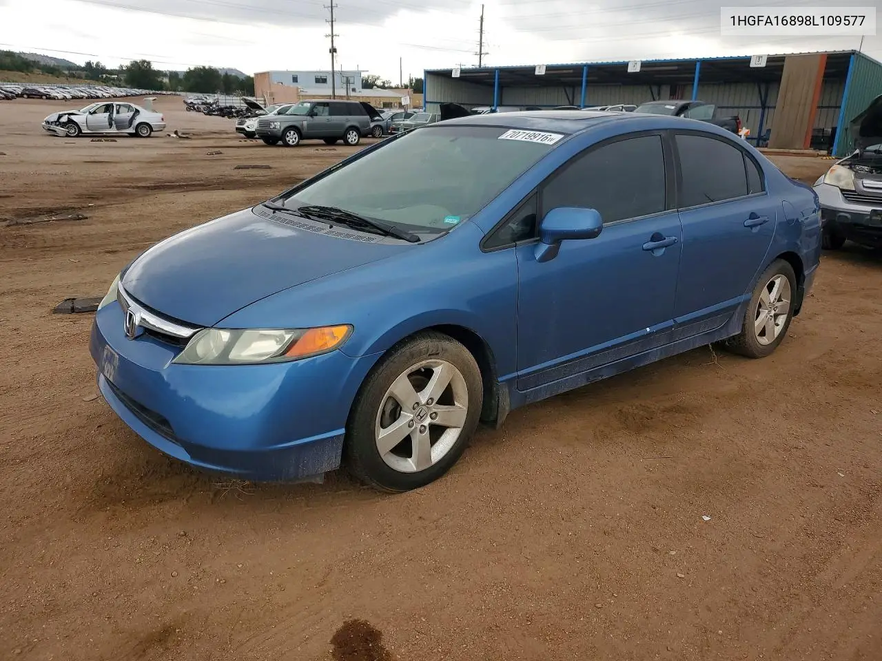 HONDA CIVIC 2008, VIN 1HGFA16898L109577