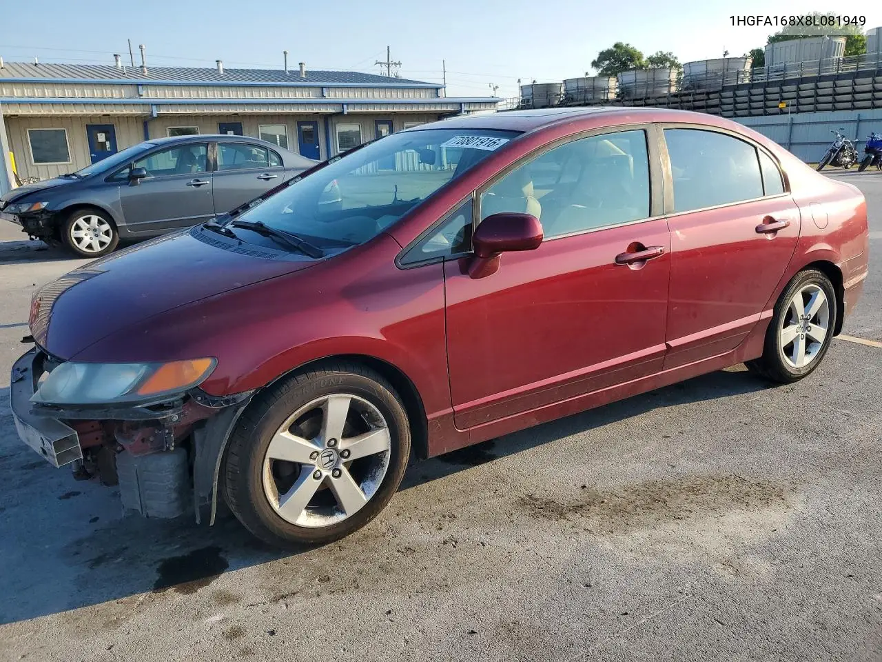 HONDA CIVIC 2008, VIN 1HGFA168X8L081949