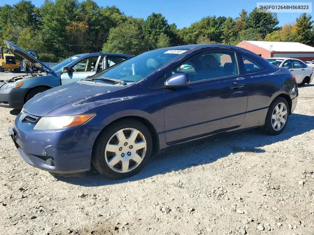 HONDA CIVIC 2008, VIN 2HGFG12648H568323
