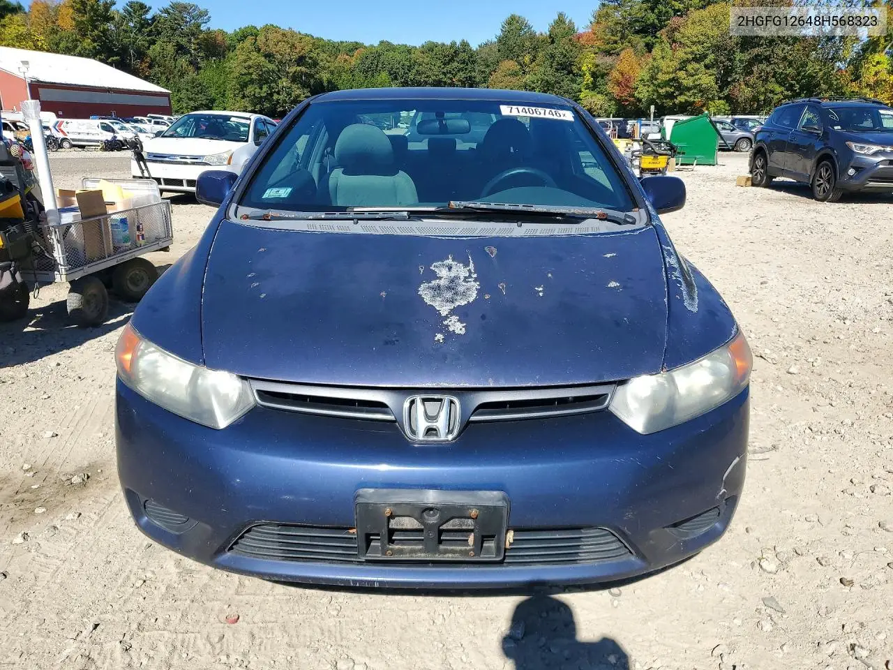 2008 HONDA CIVIC VIN 2HGFG12648H568323 — фото 5