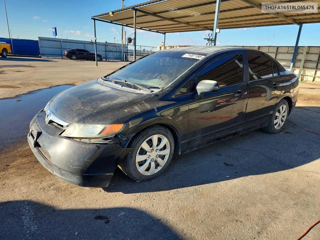 HONDA CIVIC 2008, VIN 1HGFA16518L045475